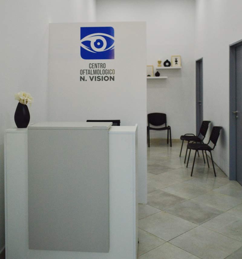 Recepción del centro oftalmológico